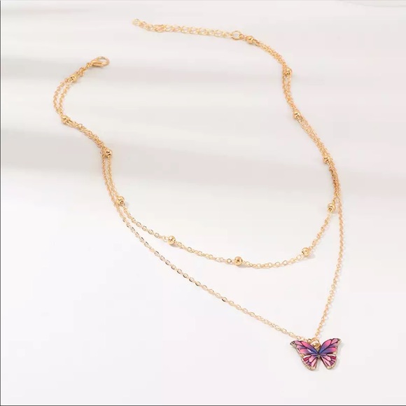Butterfly Mariposa Layer Necklace - Picture 5 of 6